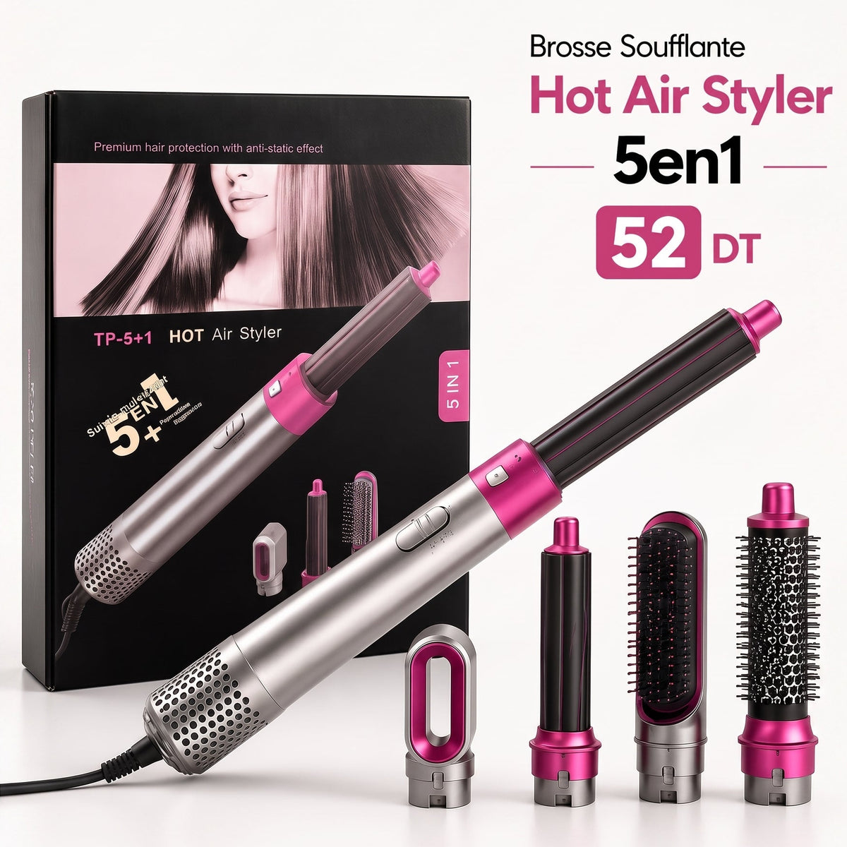 Brosse Soufflante Hot Air Styler 5en1