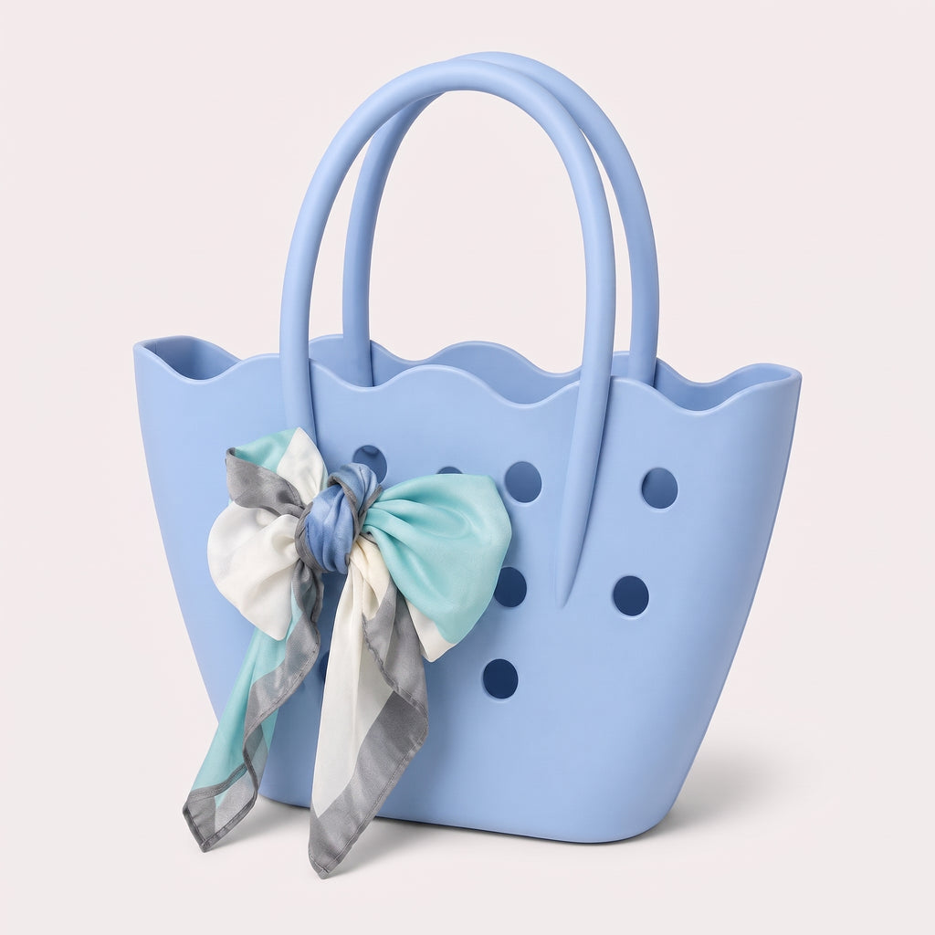 Sac de Plage en Silicone avec Foulard Élégant