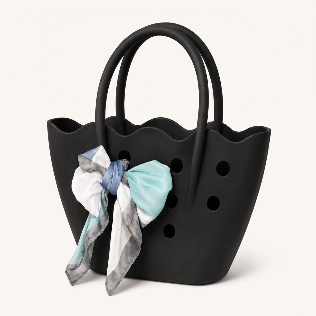 Sac de Plage en Silicone avec Foulard Élégant