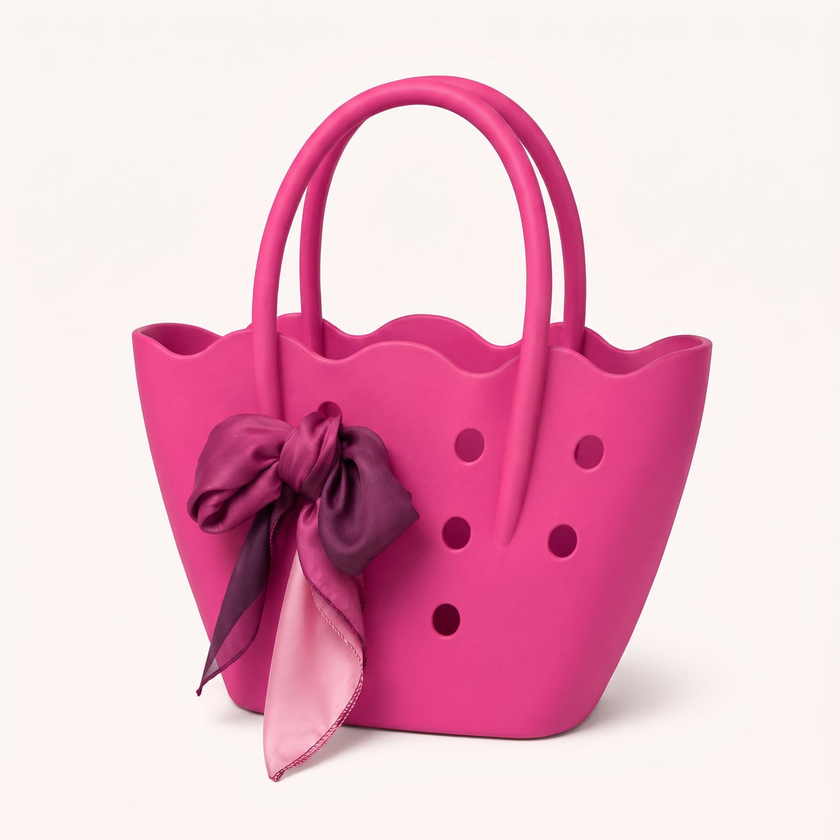 Sac de Plage en Silicone avec Foulard Élégant