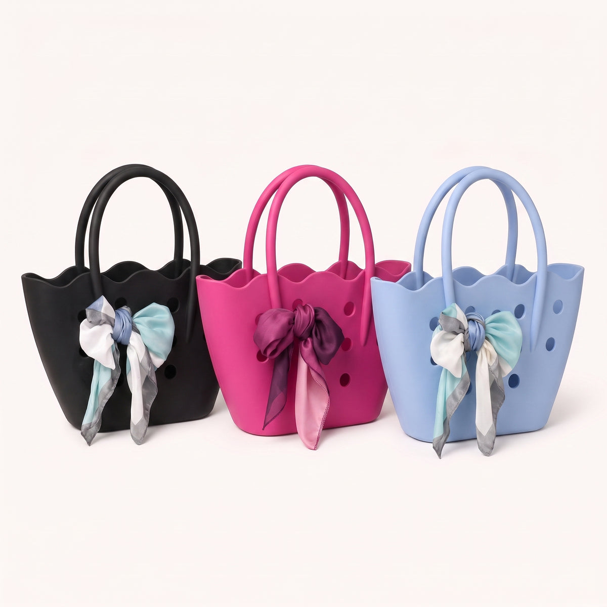 Sac de Plage en Silicone avec Foulard Élégant