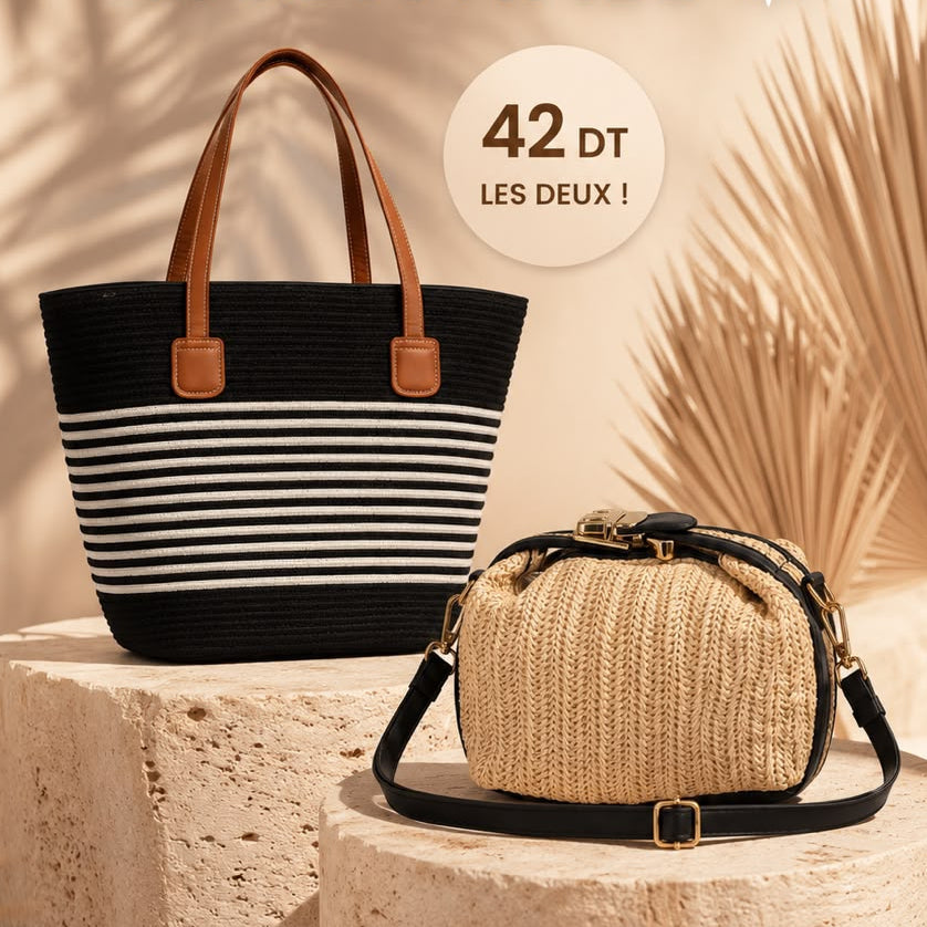 Sac Cabas + Sac a boundouliere promo !!