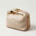 Sac à bandoulière en paille avec serrure