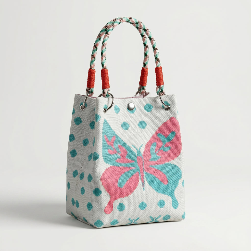 Sac panier ovale tricoté