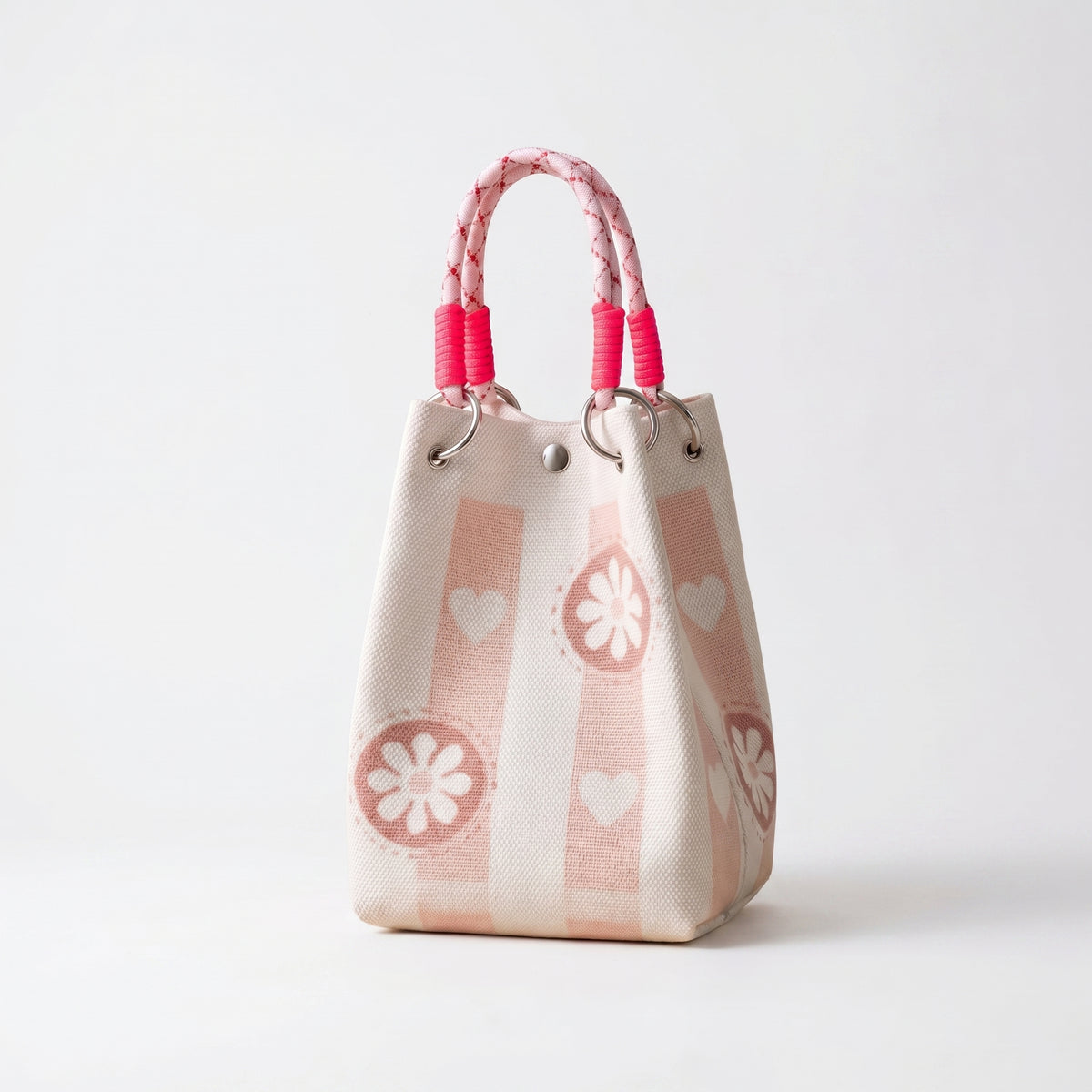 Sac panier ovale tricoté