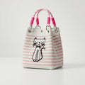 Sac panier ovale tricoté